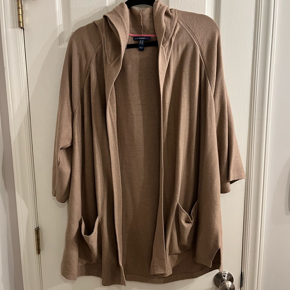 Isaac Mizrahi Live! Women’s Sweater, Beige, Size 2X